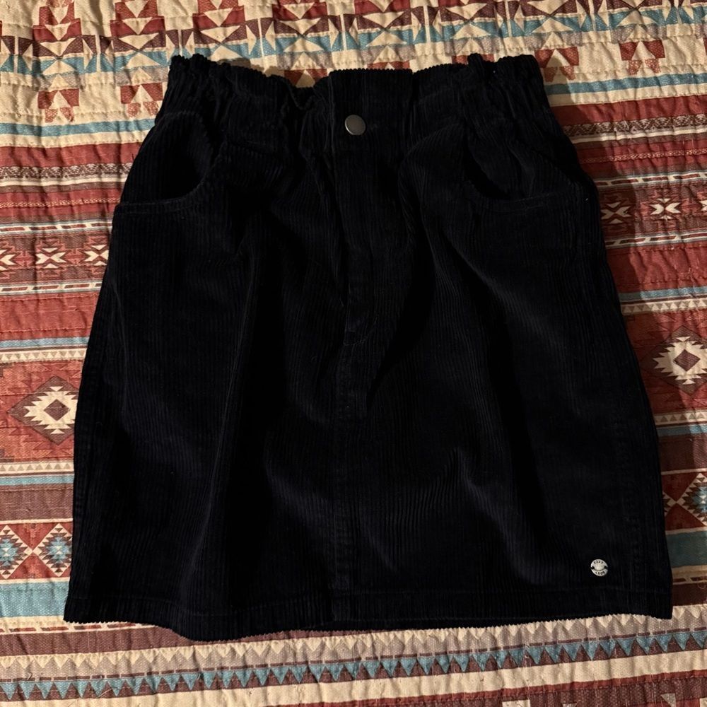 Roxy Black Corduroy Skirt size small